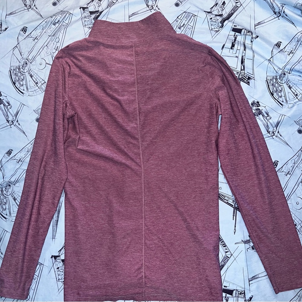 Eddie Bauer Women's Half Zip Pink Sweater - Picture 4 of 6